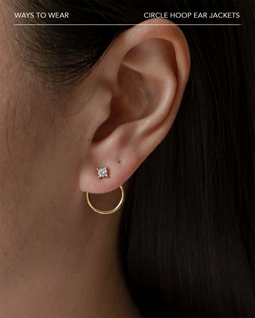 Ways to Wear: Circle Hoop Ear Jackets