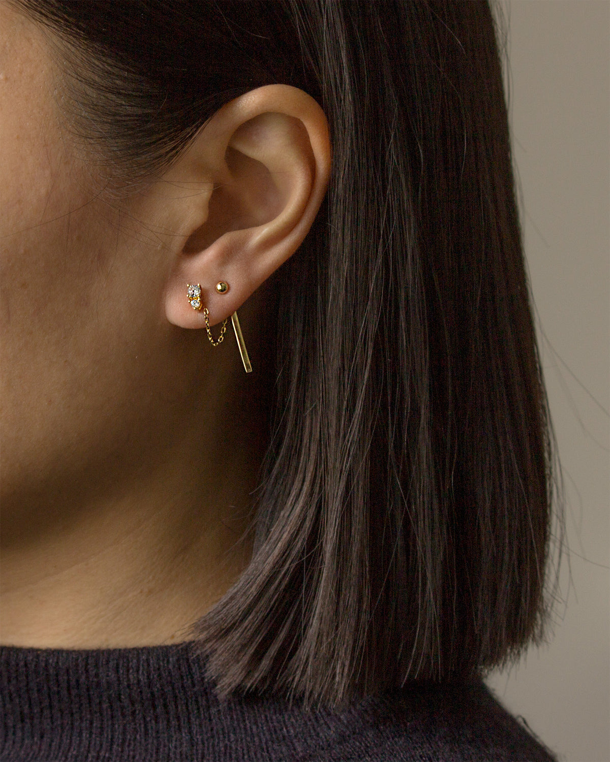 Solitaire Ear Jackets