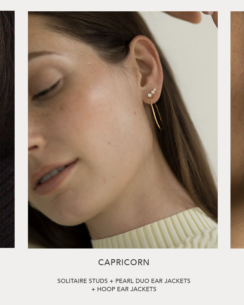 Zodiac Sign Capricorn Earring Capsule